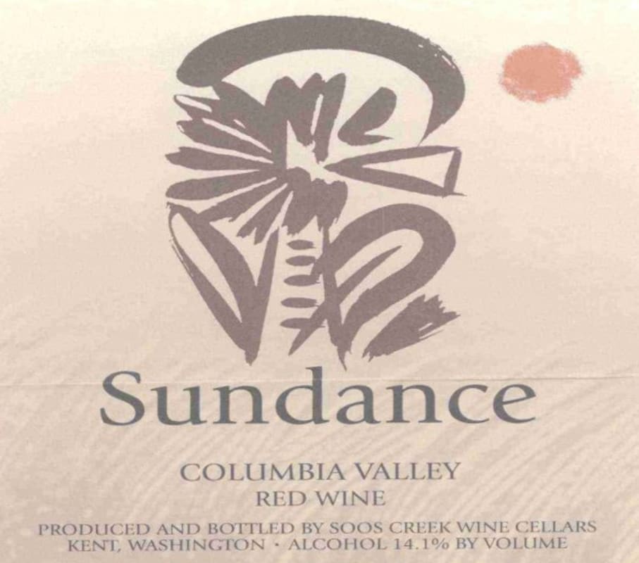 Soos Creek Wine Cellars Sundance 2009 Front Label