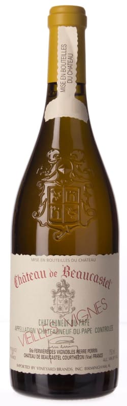Chateau de Beaucastel Chateauneuf-du-Pape Roussanne Vieilles Vignes 2015 Front Bottle Shot