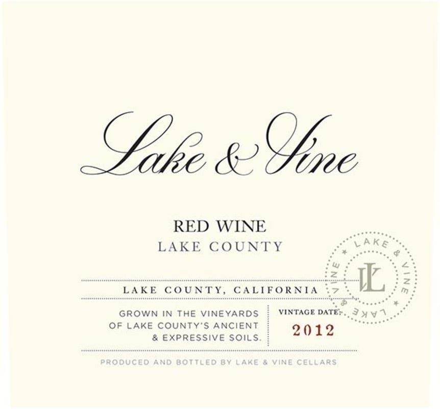 Lake & Vine Lake & Vine Red Wine Other Red Blends, Lake County 2012 Front Label