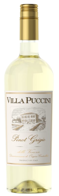 Villa Puccini Pinot Grigio 2017 Front Bottle Shot