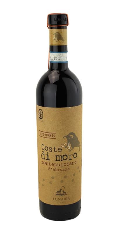 Cantina Orsogna Lunaria Coste Di Moro Montepulciano D'Abruzzo 2018 Front Bottle Shot