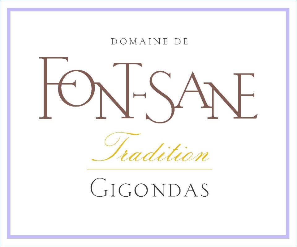 Domaine de Font-Sane Gigondas Tradition 2013 Front Label