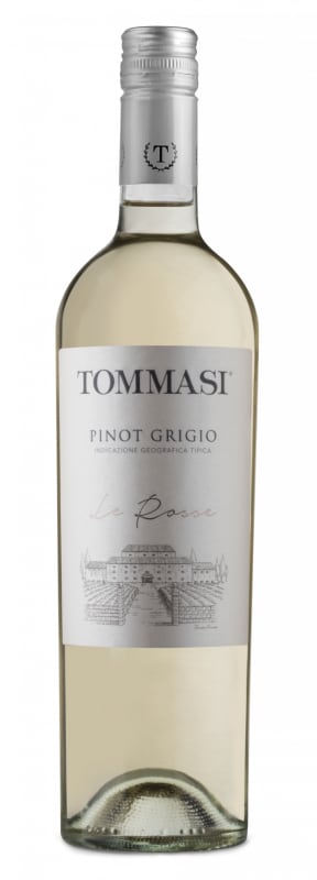 Tommasi Le Rosse Pinot Grigio 2020 Front Bottle Shot