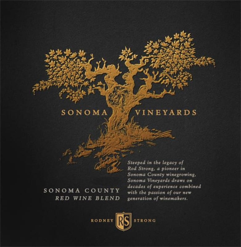 Rodney Strong Sonoma Vineyards Red Blend 2016 Front Label