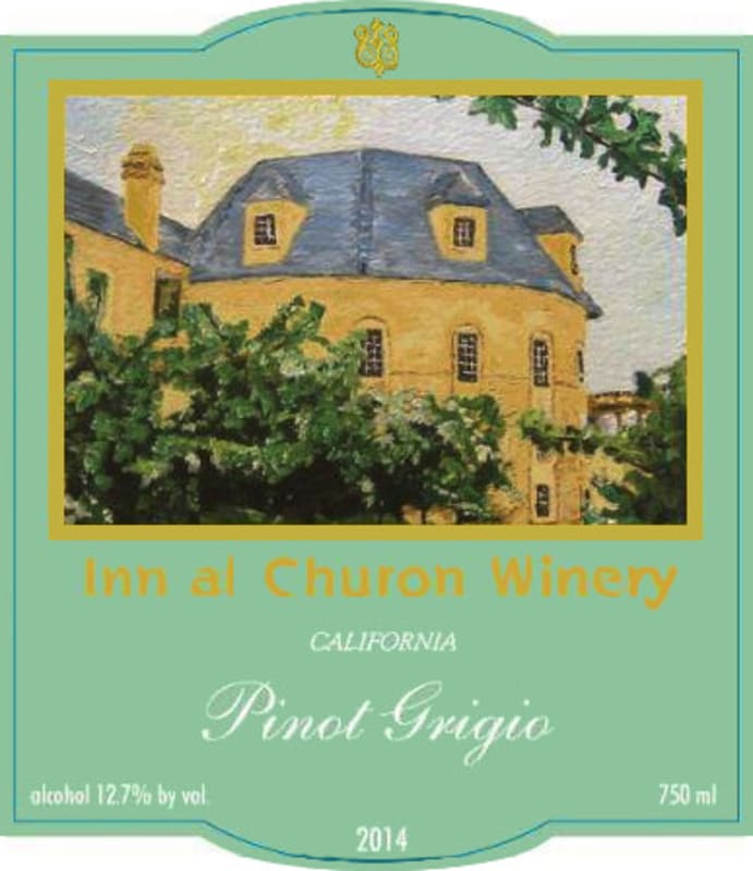 Inn at Churon Winery Pinot Grigio 2014 Front Label