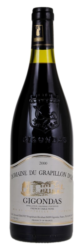 Domaine du Grapillon d'Or Gigondas 2000 Front Bottle Shot
