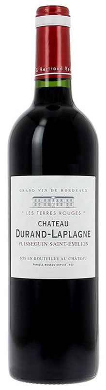 Chateau Durand-Laplagne Puisseguin Saint-Emilion Les Terres Rouges 2016 Front Bottle Shot