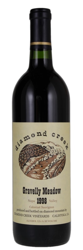 Diamond Creek Gravelly Meadow Cabernet Sauvignon 1998 Front Bottle Shot