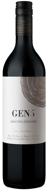 GEN5 Old Vine Zinfandel 2022 Front Bottle Shot