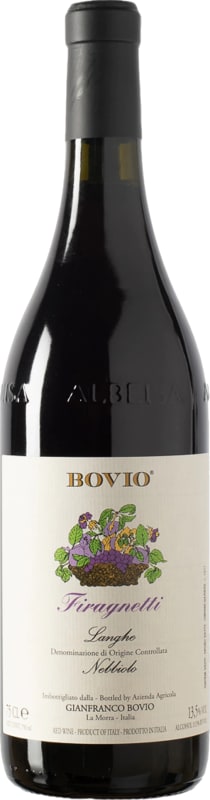 Bovio Langhe Nebbiolo Firagnetti 2021 Front Bottle Shot