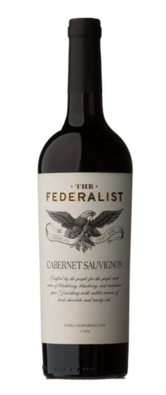 The Federalist Lodi Cabernet Sauvignon 2022 Front Bottle Shot