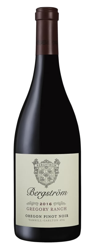 Bergstrom Gregory Ranch Pinot Noir 2016 Front Bottle Shot