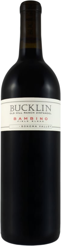 Bucklin Bambino Old Hill Ranch Zinfandel 2018 Front Bottle Shot