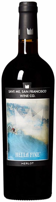 Save Me, San Francisco Hella Fine Merlot 2013 Front Bottle Shot