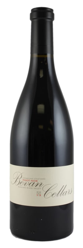 Bevan Cellars Black Eye Bill Desmond Vineyard Pinot Noir 2013 Front Bottle Shot