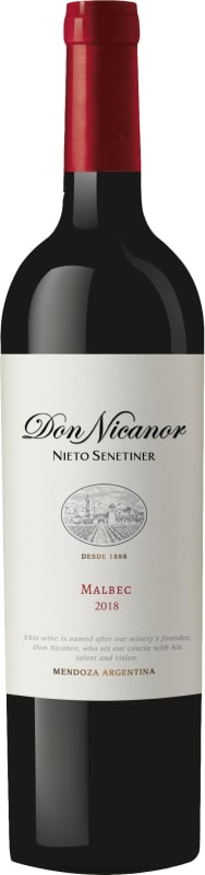 Nieto Senetiner Don Nicanor Malbec 2018 Front Bottle Shot
