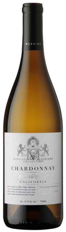 McBride Sisters Central Coast Chardonnay 2017 Front Bottle Shot