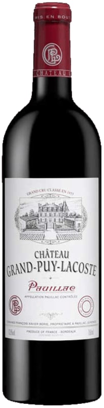 Chateau Grand-Puy-Lacoste 2018 Front Bottle Shot