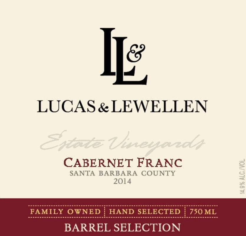 Lucas & Lewellen Barrel Selection Cabernet Franc 2014 Front Label
