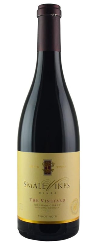 Small Vines TBH Vineyard Pinot Noir 2016 Front Bottle Shot