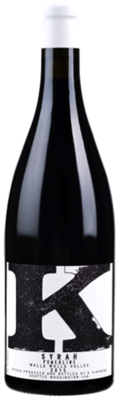 K Vintners Powerline Syrah 2015 Front Bottle Shot