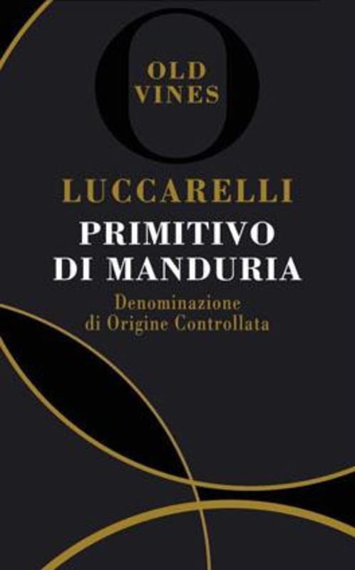 Luccarelli Primitivo di Mandura Old Vines 2015 Front Label