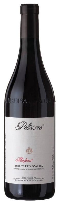 Pelissero Dolcetto d'Alba Munfrina 2022 Front Bottle Shot