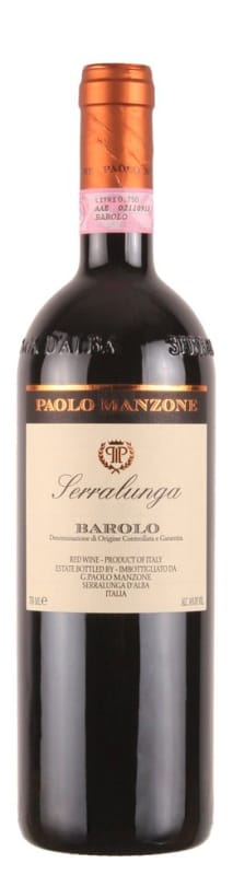 Manzone Barolo Serralunga 2000 Front Bottle Shot