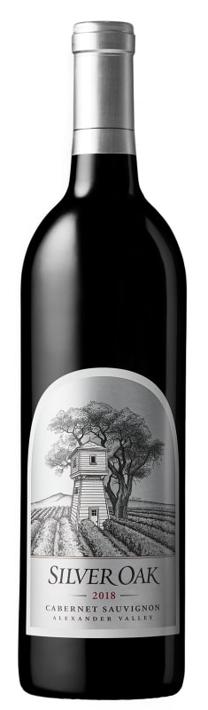 Silver Oak Alexander Valley Cabernet Sauvignon 2018 Front Bottle Shot