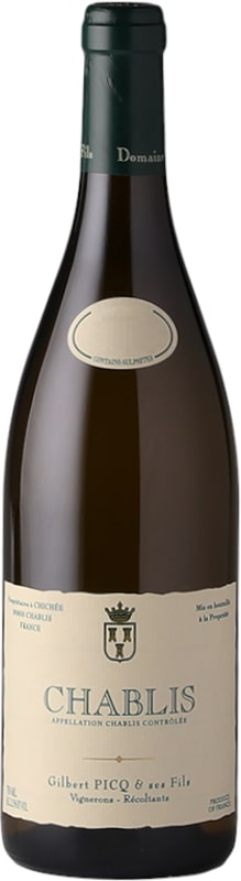 Gilbert Picq Chablis 2023 Front Bottle Shot