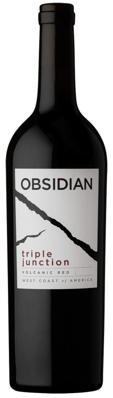 Obsidian Triple Junction Volcanic Red Wine 2022 Front Bottle Shot