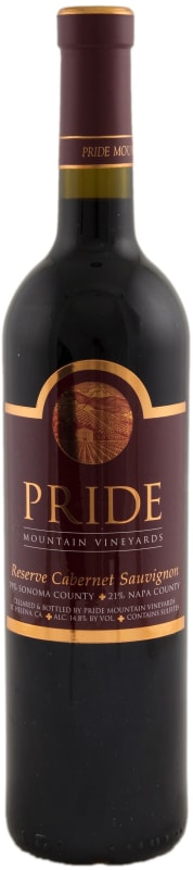 Pride Mountain Vineyards Reserve Cabernet Sauvignon 2001 Front Bottle Shot