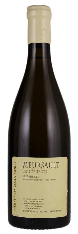 Pierre-Yves Colin-Morey Meursault Les Poruzots Premier Cru 2018 Front Bottle Shot