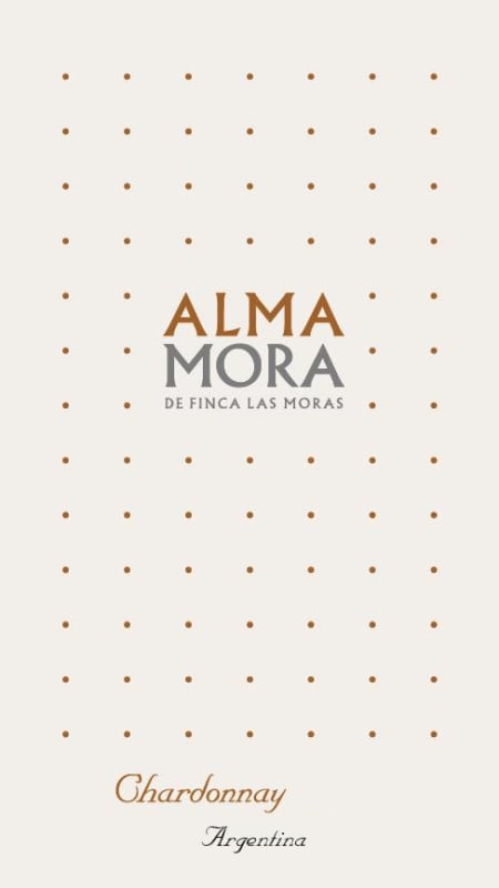 Finca Las Moras Alma Mora Chardonnay 2015 Front Label