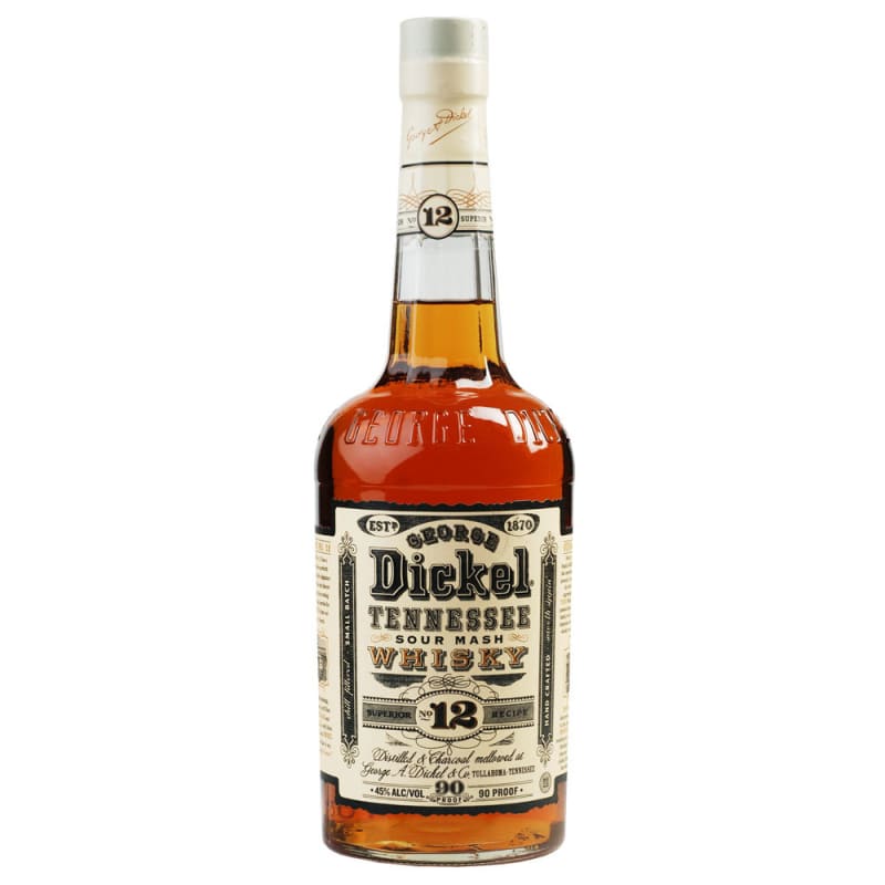 George Dickel #12 Sour Mash Tennessee Whisky Front Bottle Shot