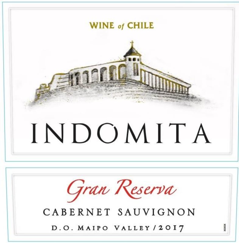 Vina Indomita Gran Reserva Cabernet Sauvignon 2017 Front Label