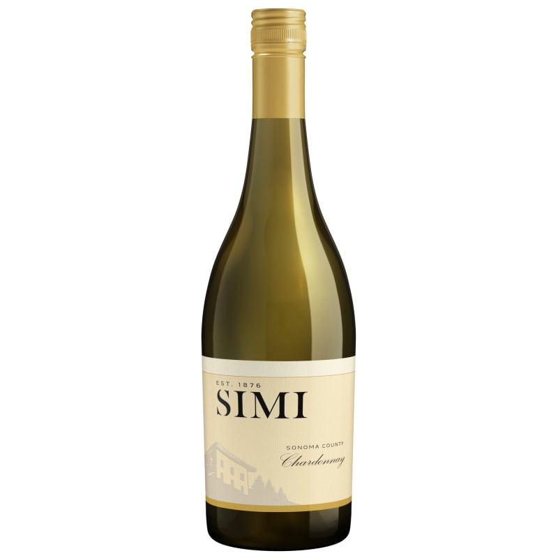 Simi Sonoma County Chardonnay 2018 Front Bottle Shot