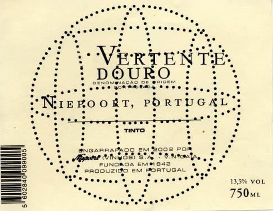 Niepoort Vertente Tinto 2004 Front Label