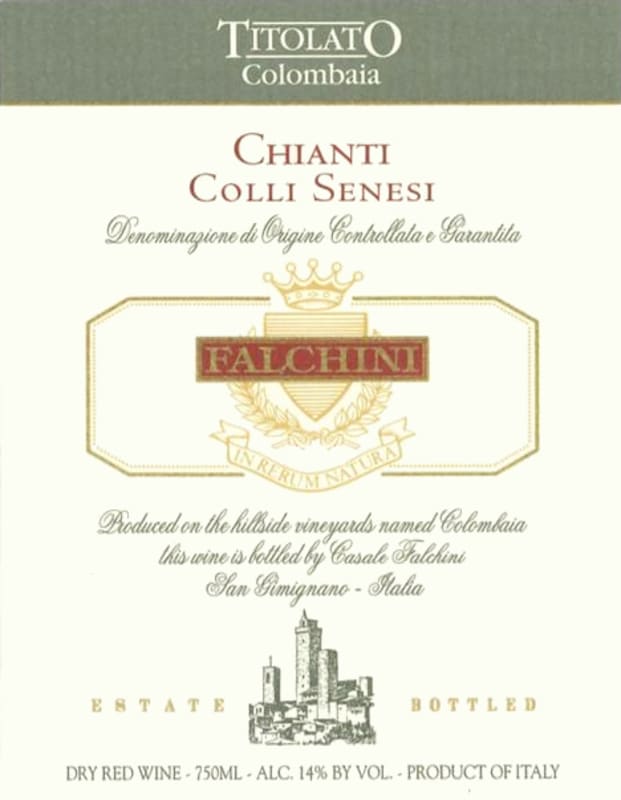 Azienda Agricola Casale di Falchini Casale Falchini Titolato Colombaia 2019 Front Label