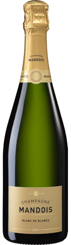 Champagne Mandois Blanc de Blancs Brut 2020 Front Bottle Shot