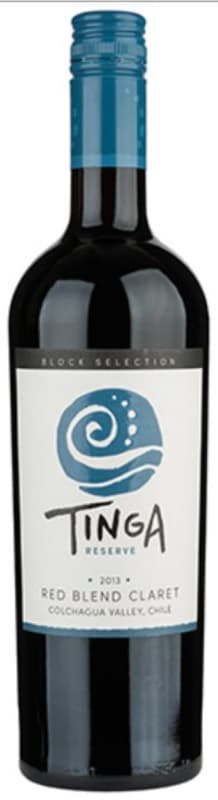 Tinga Rio Reserve Red Blend Claret 2013 Front Bottle Shot