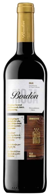 Bodegas Franco-Espanolas Bordon Rioja Gran Reserva 2013 Front Bottle Shot
