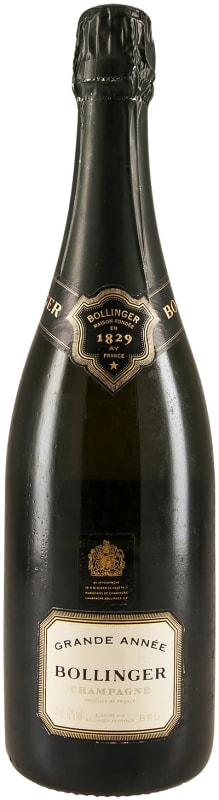 Bollinger La Grande Annee Brut (stained back label) 1996 Front Bottle Shot