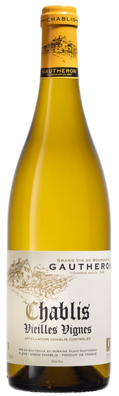 Alain Gautheron Chablis Vieilles Vignes 2021 Front Bottle Shot