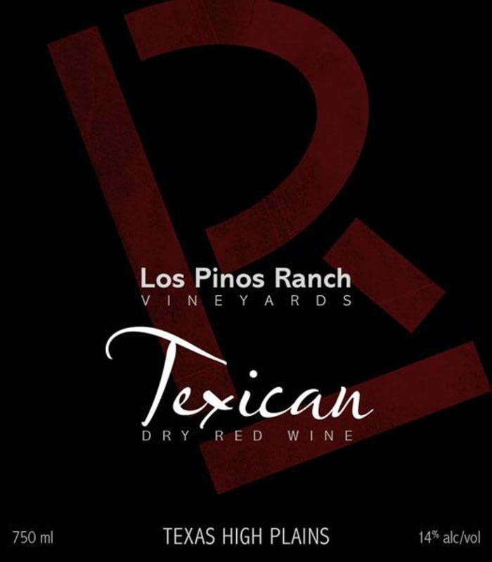 Los Pinos Ranch Vineyards Texican 2015 Front Label