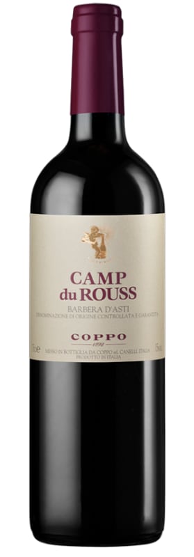 Coppo Camp du Rouss Barbera d'Asti 2020 Front Bottle Shot