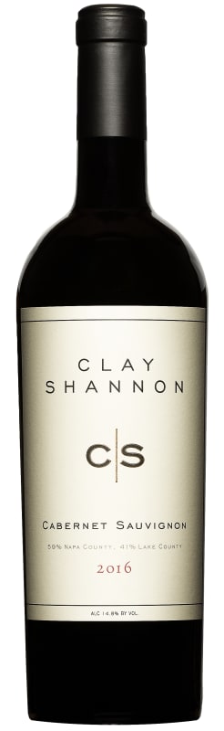 Clay Shannon Cabernet Sauvignon 2016 Front Bottle Shot