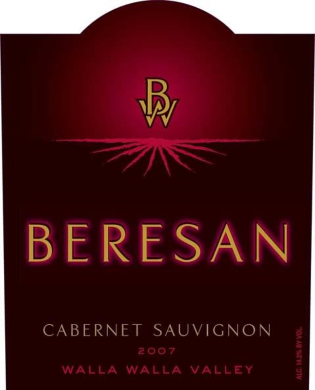 Beresan Winery Cabernet Sauvignon 2007 Front Label