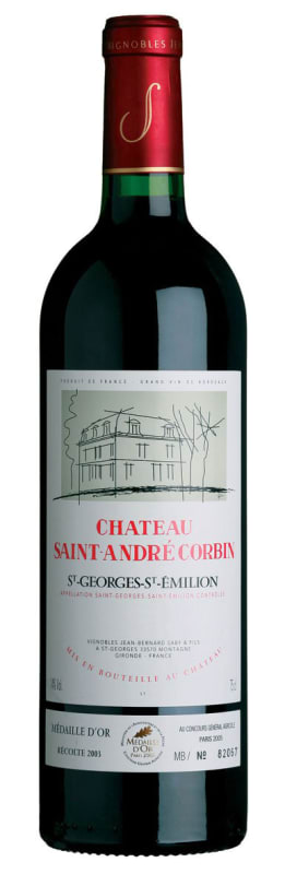 Chateau Saint-Andre Corbin 2016 Front Bottle Shot