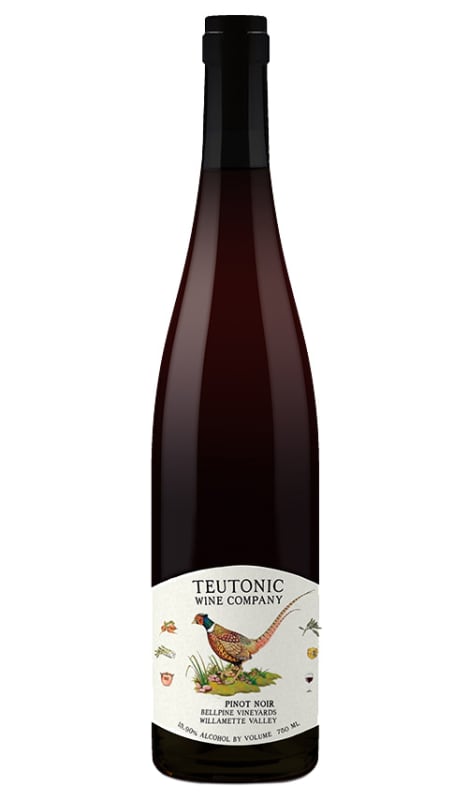 Teutonic Bellpine Vineyards Pinot Noir 2019 Front Bottle Shot